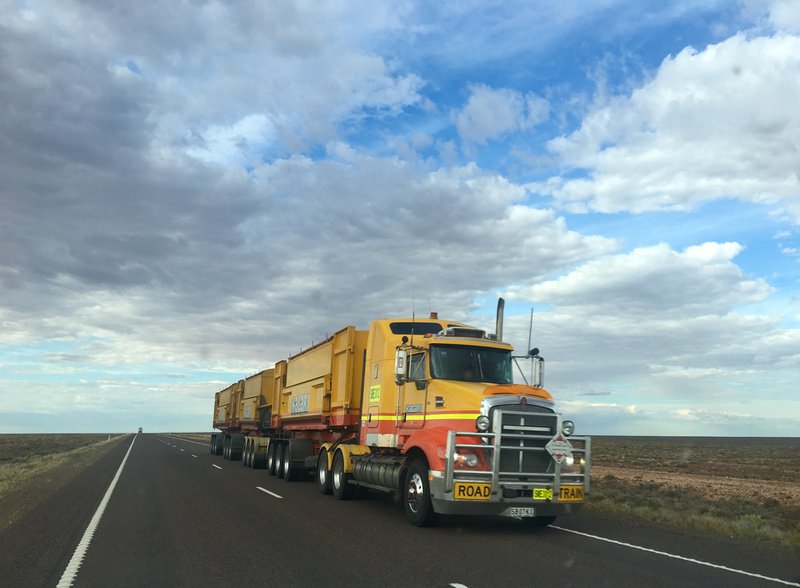 On its way to the largest uranium mine in the world.