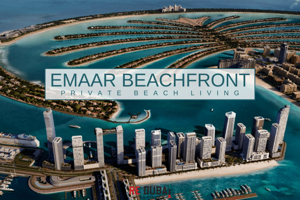Emaar Beachfront, a new luxurious area between the Palm and the Marina