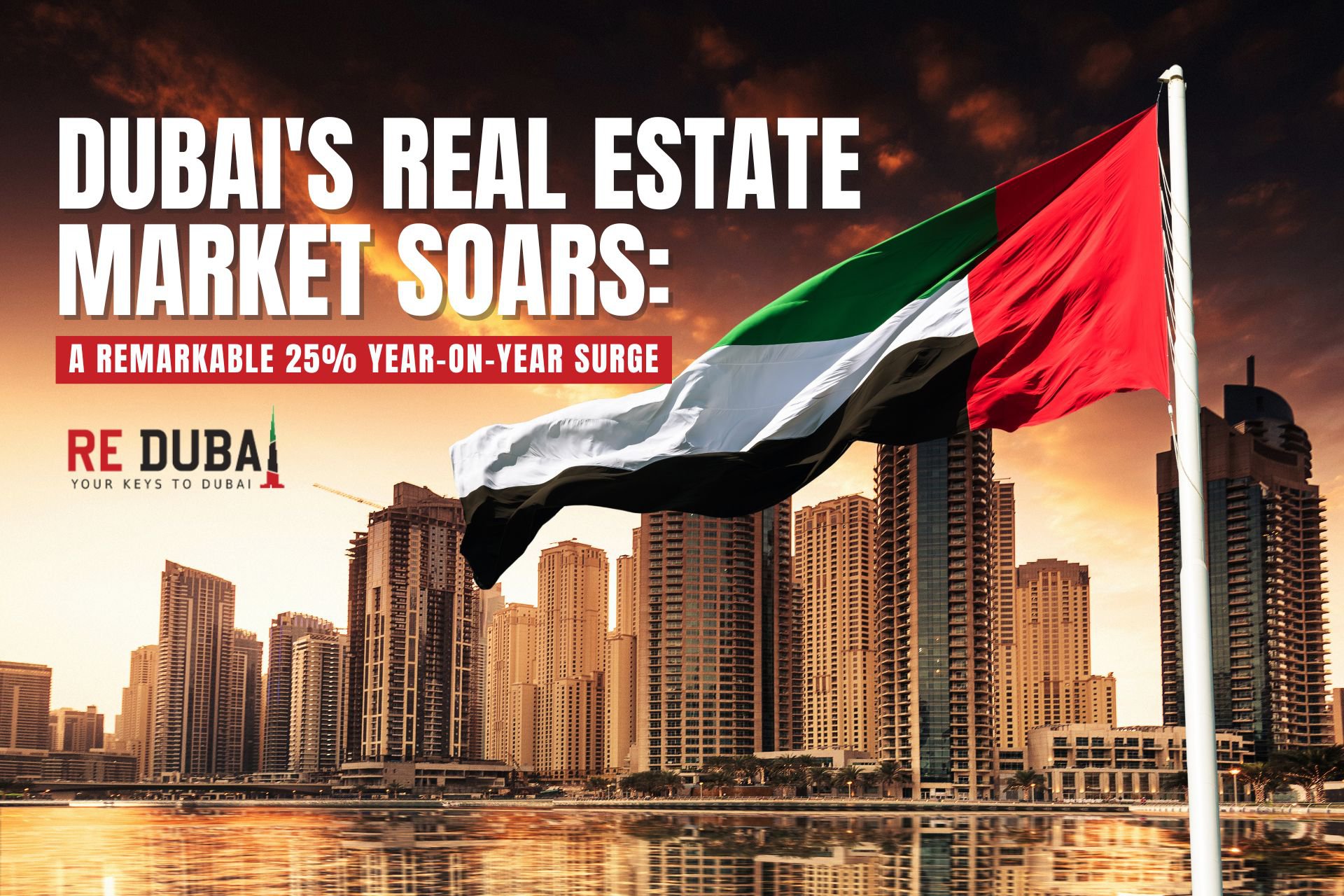 Dubai's Real Estate Market Soars: A Remarkable 25% Year-on-Year Surge cover